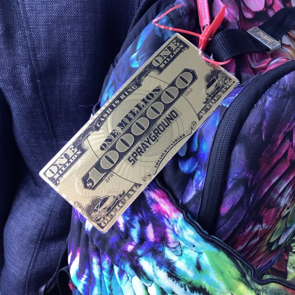 Sprayground Limited Edition Rainbow Feather Angel Wings Backpack - Multicolor